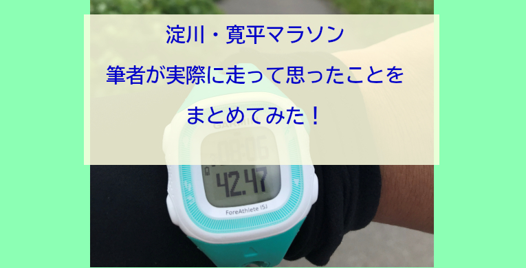 淀川・寛平マラソンを筆者が実際に走って思ったことをまとめてみた！