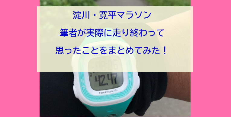 淀川・寛平マラソンを筆者が実際に走り終わって思ったことをまとめてみた！